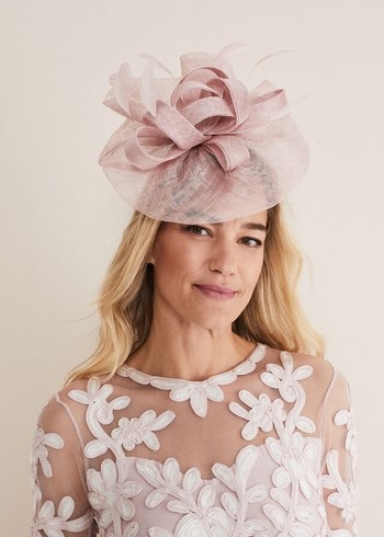 Phase Eight Blush Oversized Fascinator Hats Rose USA | 3125647-NP